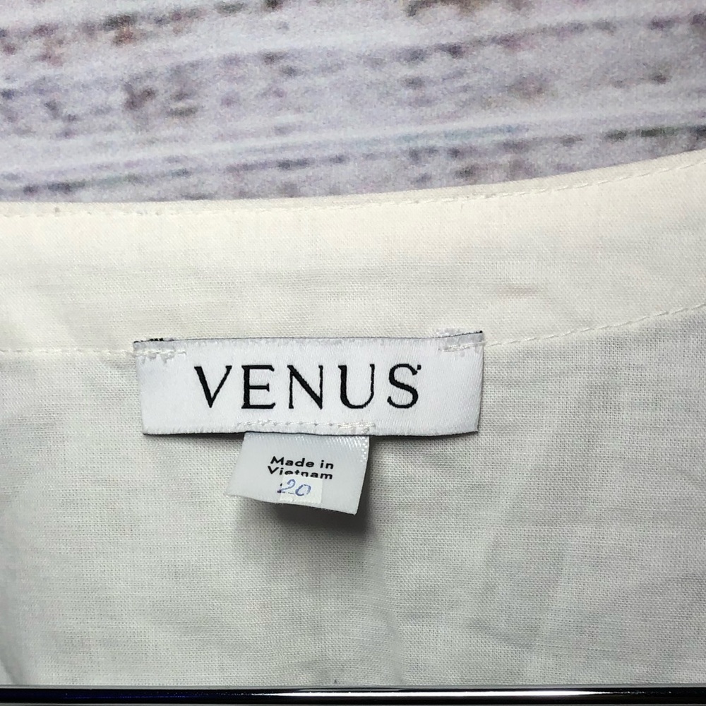 VENUS Elegant White Sleeveless Ruffle Wrap Dress NWOT size 20 - Picture 4 of 7
